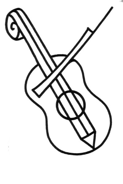 Скрипка рисунок карандашом легкий