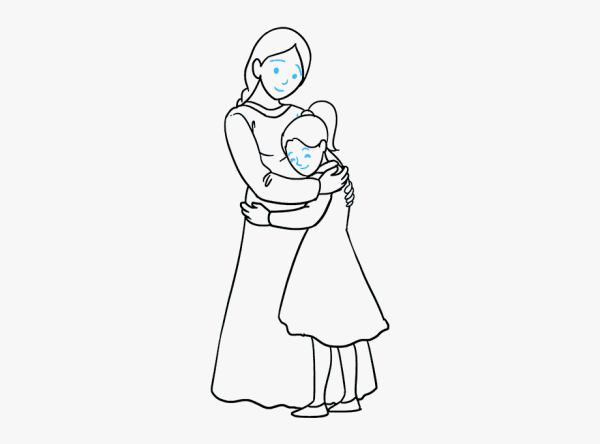 Мама для срисовки легко