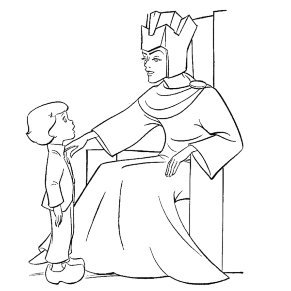 Раскраски к сказке Снежная Королева Андерсена