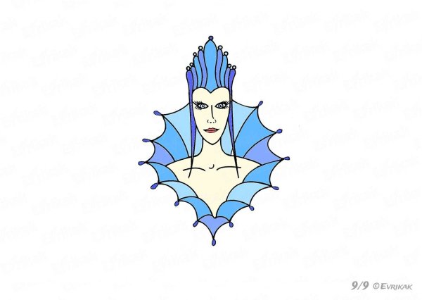 Снежная Королева срисовать