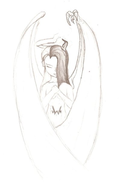 Ангел рисунок карандашом для срисовки