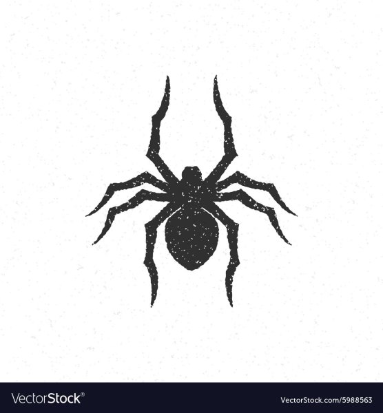 Паук карандашом на Хэллоуин