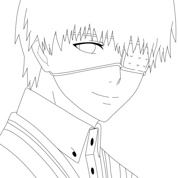 Раскраски аниме Канеки Кен