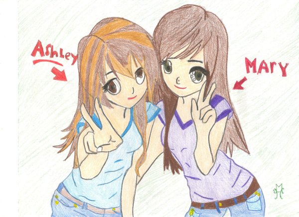 Две подруги иллюстрация