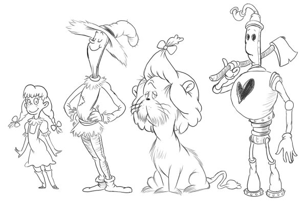 Волшебник изумрудного города раскраска