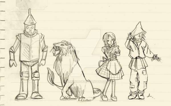 Элли изумрудный город нарисовать