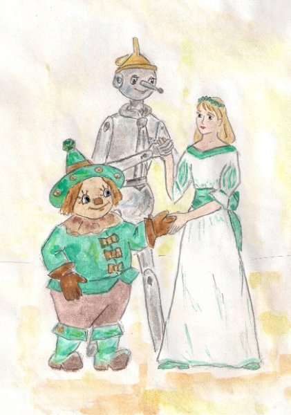 Рисунки к сказке волшебник изумрудного города детские