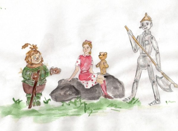 Рисунок Страшилы из волшебника изумрудного города