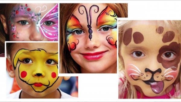 Аквагрим для детей простые