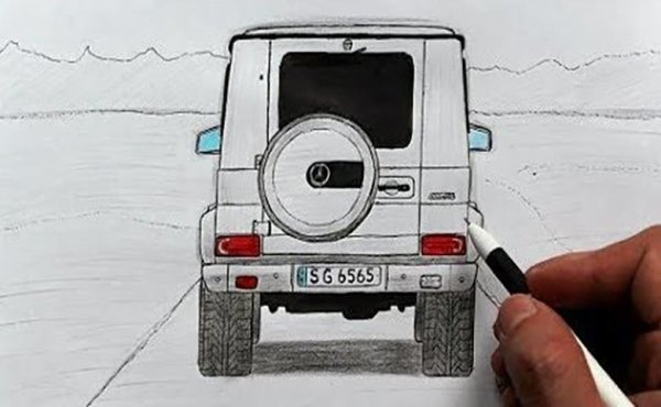 Раскраска Мерседес Бенц g63