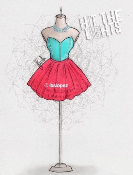 Рисунки для срисовки одежда легкая