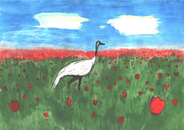 Степь рисунок