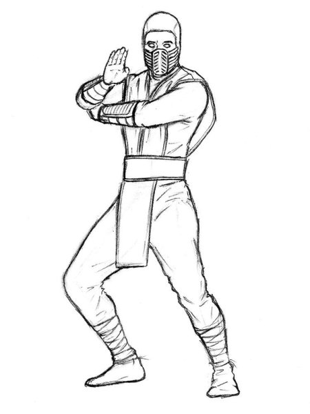 Раскраски Mortal Kombat