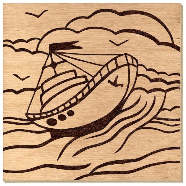 Трафарет для выжигания по дереву для детей