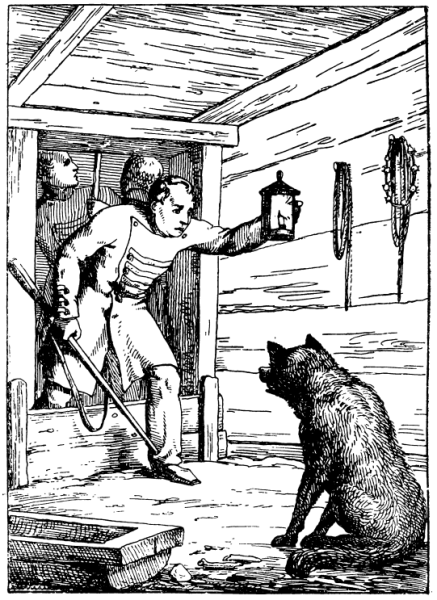 Басня Крылова волк в овчарне