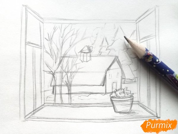 Рисунок на тему окно