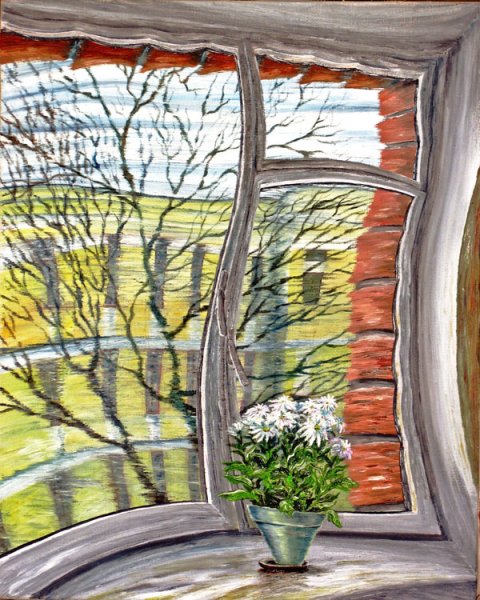 Рисование вид из окна для детей