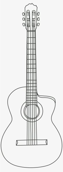 Поэтапное рисование гитары