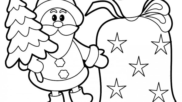 Раскраска новогодние игрушки