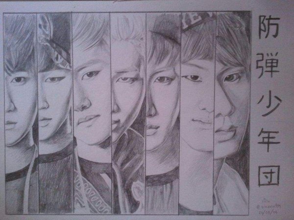 БТС для срисовки Джин