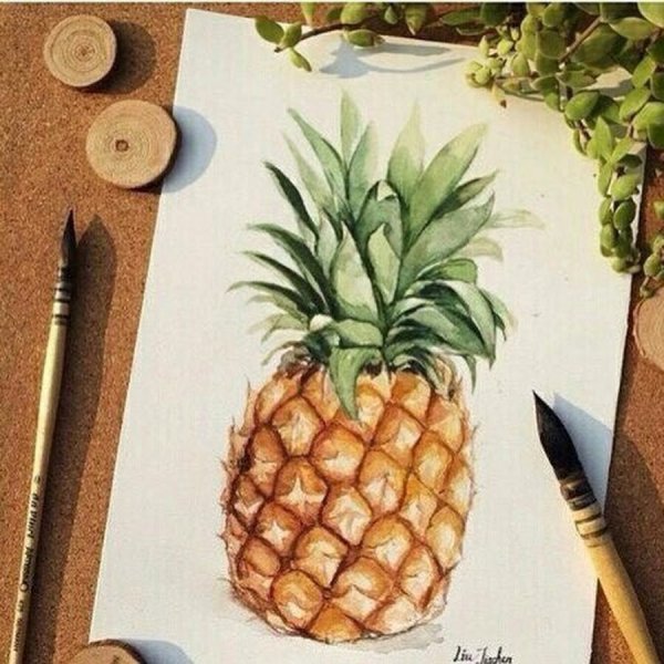 Картинки персика для срисовки