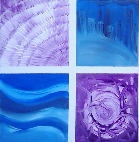 Композиция в холодной цветовой гамме