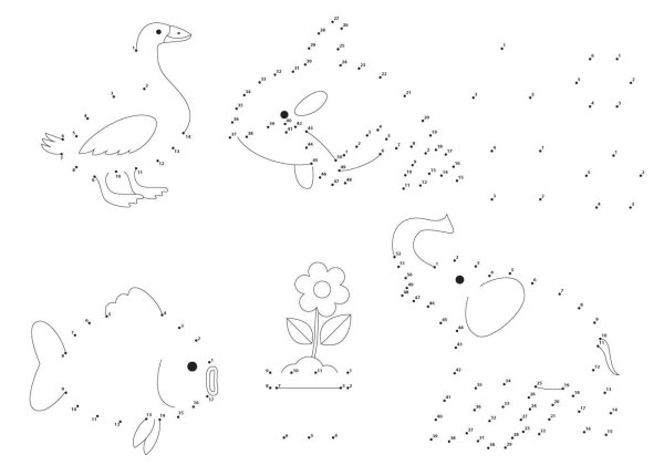 Соедини точки подготовительная группа