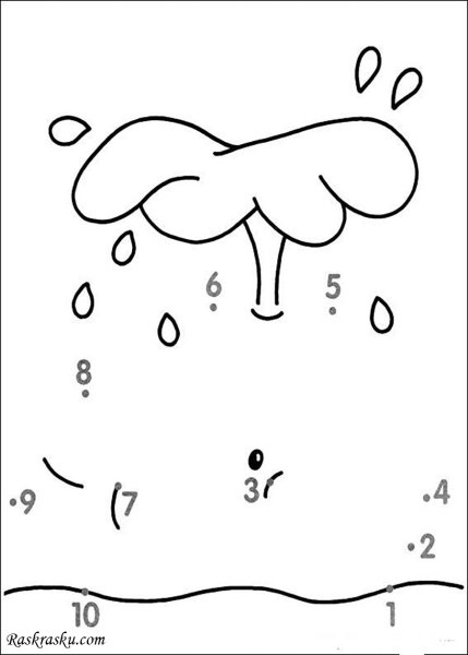 Рисование по точкам для детей