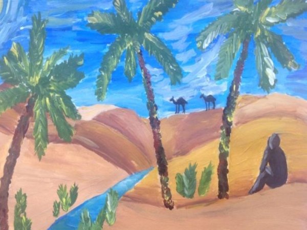 Три пальмы Лермонтов