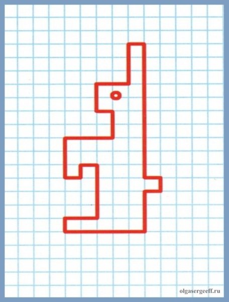 Рисование по клеточкам для детей легкие