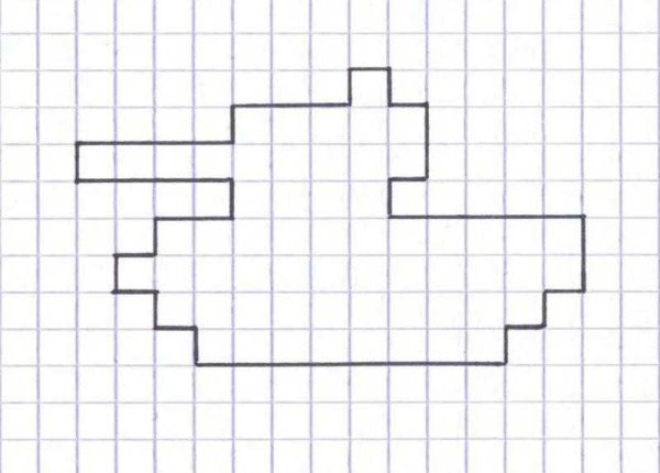 Графический диктант танк