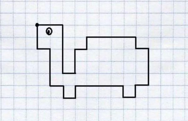 Рисунки по клеточкам лёгкие для детей