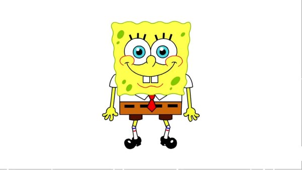 Лёгкие рисунки Спанч Боба
