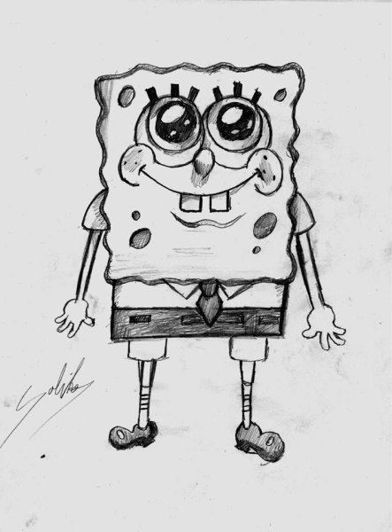 Губка Боб для срисовки
