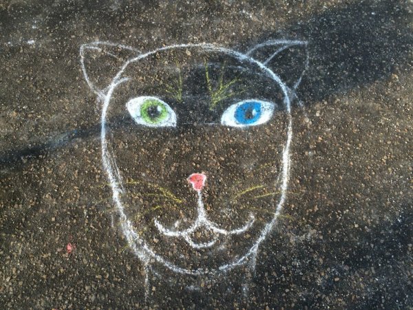 Рисунки мелом