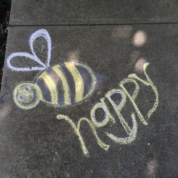 Рисунки мелом