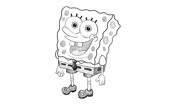 Нарисовать губку Боба