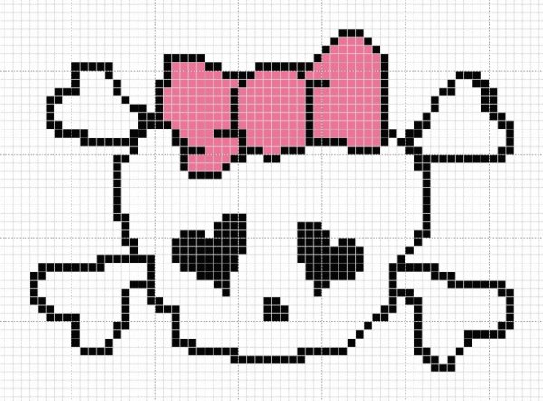 Рисунки в клеточку