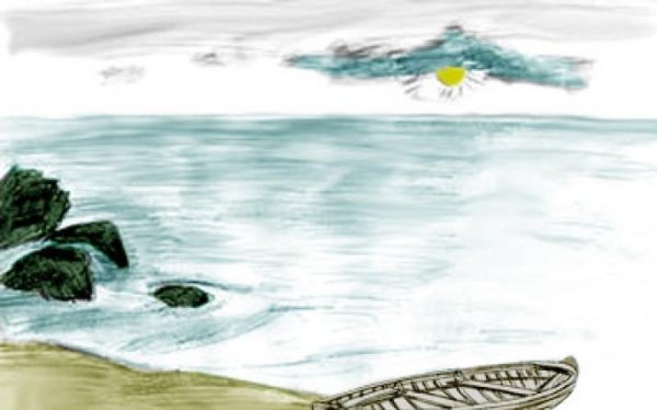 Детские рисунки моря