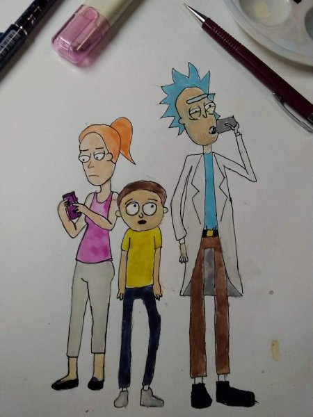 Карандашурик Рик и Морти