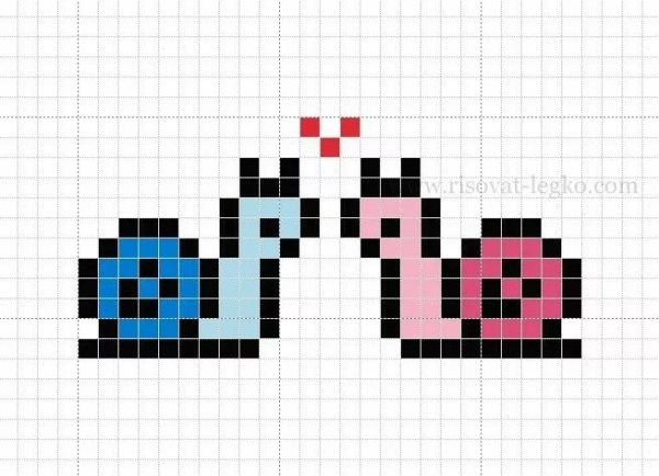 Рисование по клеточкам мини