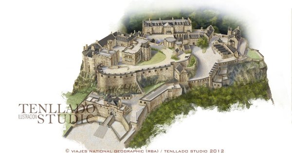 План замка в Эдинбурге