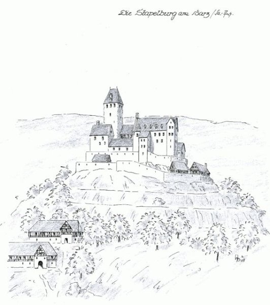 Замок Сомюр чертеж