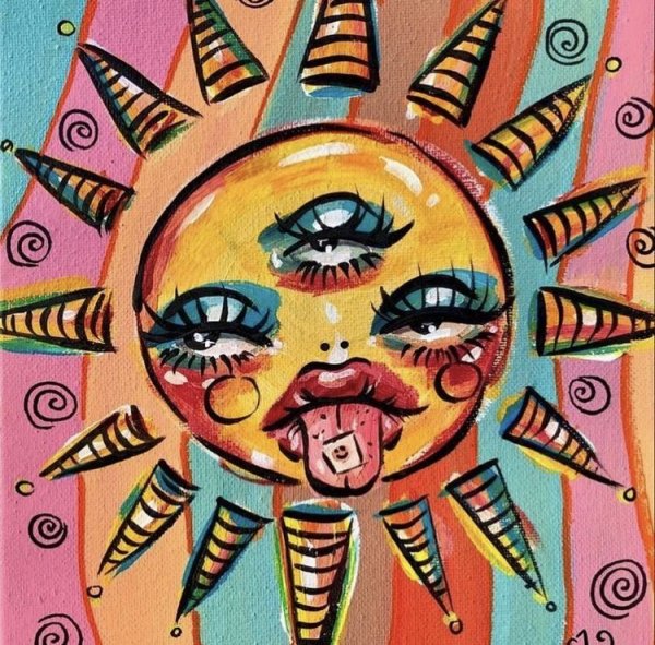 Рисунки в стиле инди КИД простые на стену