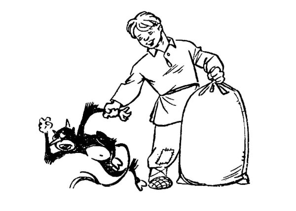 Сказка о попе и работнике Балде раскраска