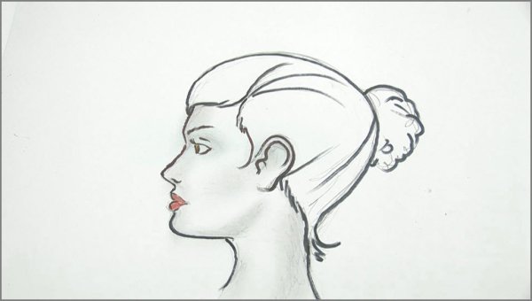 Профиль человека рисунок