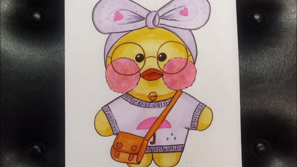 Уточка лалафанфан для срисовки