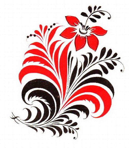 Хохломская травная роспись