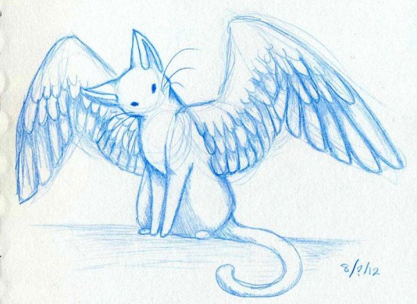 Фантастические животные карандашом