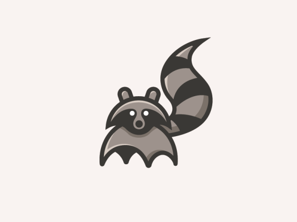 Енот рисунок легкий